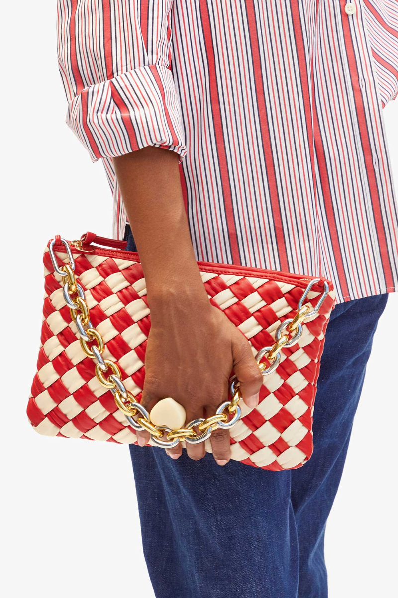 Clare V Flat Clutch W/ Tabs held