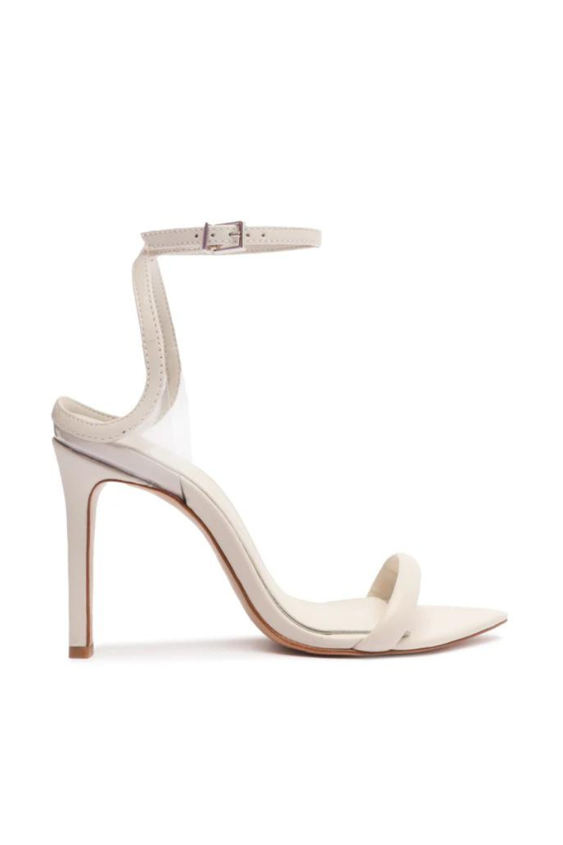 Schutz Skye Simple Strap Heel side
