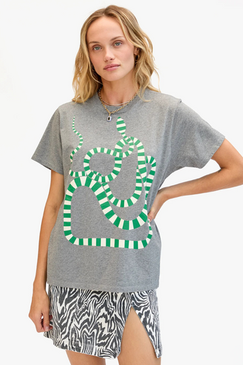 Clare V Original Tee Snake front, S