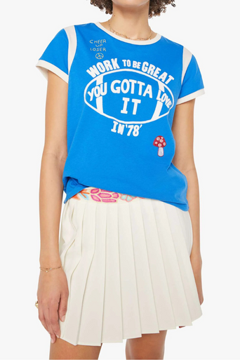 Mother the Boxy Goodie Inset Tee front