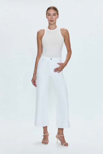 Pistola Lana Crop Vivid White front