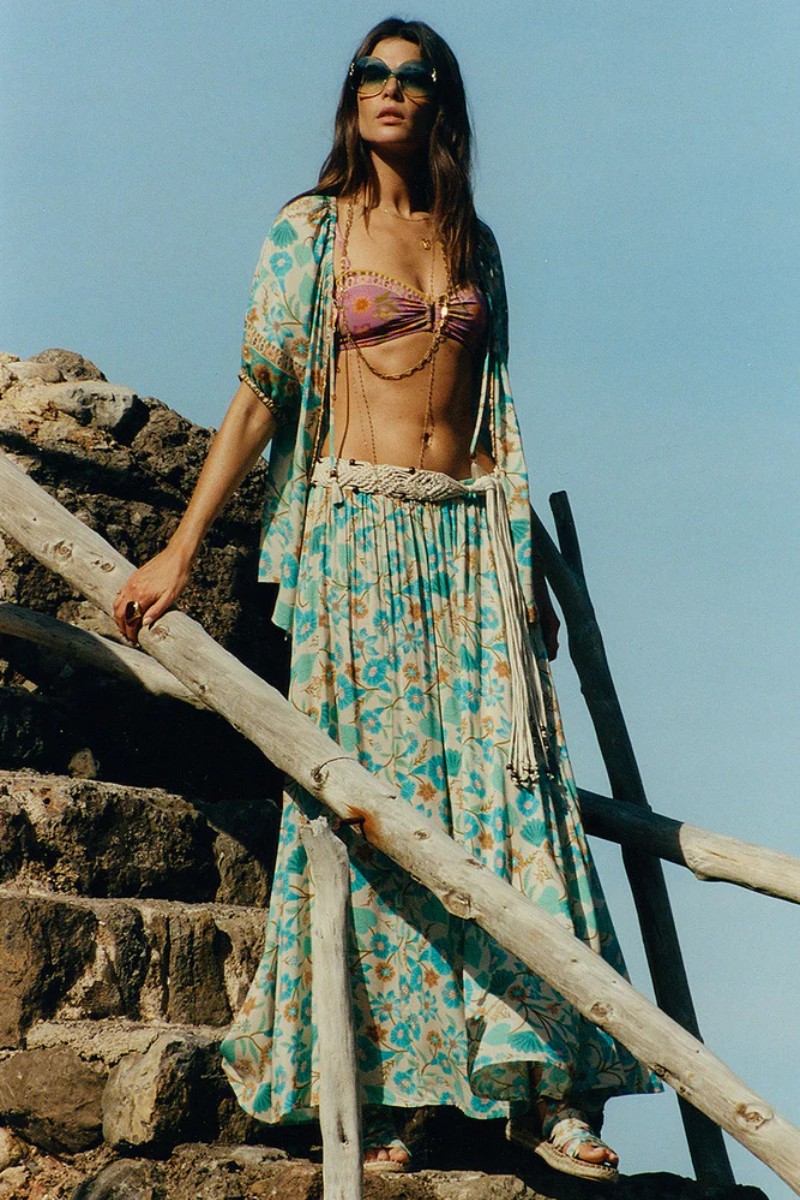 Spell Goldie Maxi Skirt full body front