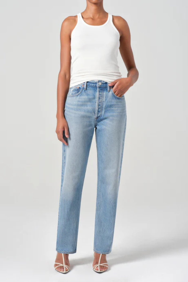 Agolde 90s Pinch Waist High Rise Straight front full body