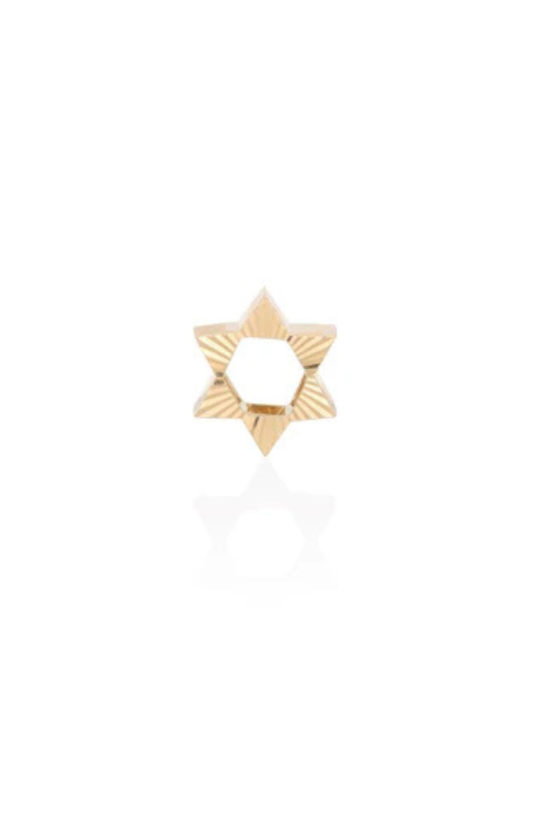Adina Reyter Fluted Star of David Big Bead close up