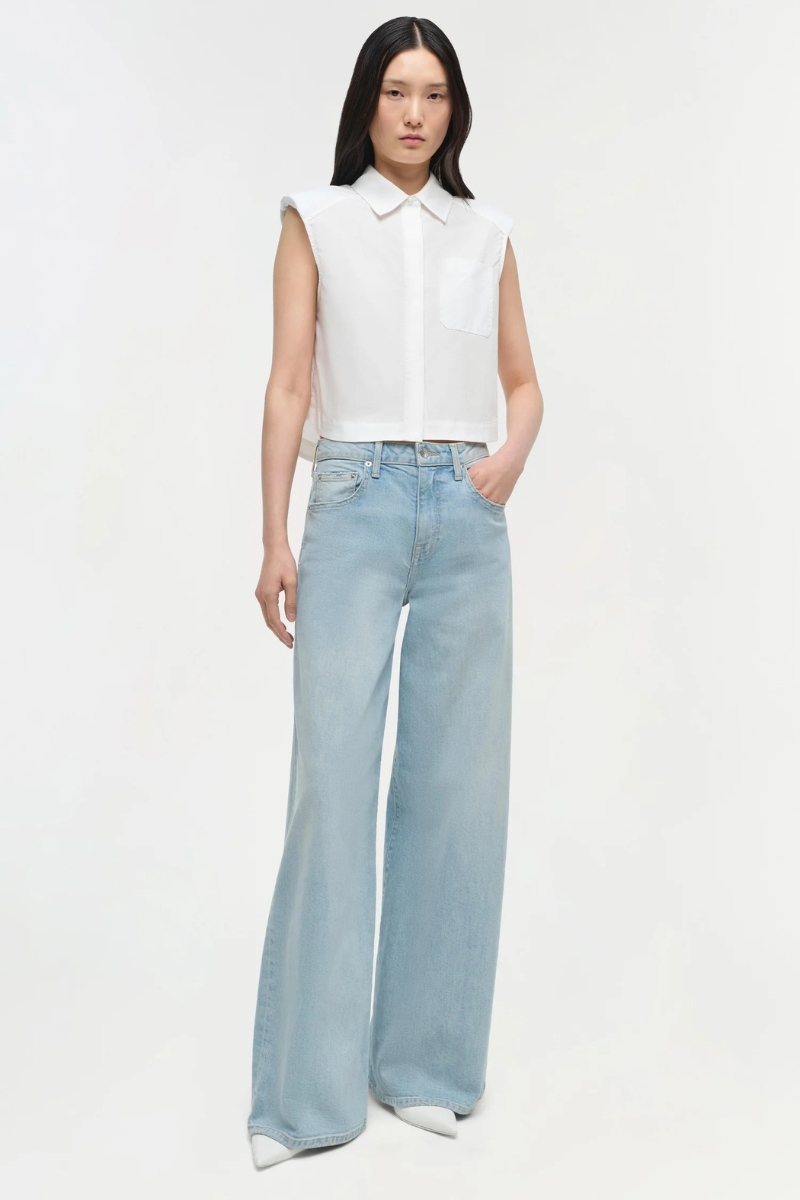 Simkhai Greer Super Wide Leg front view