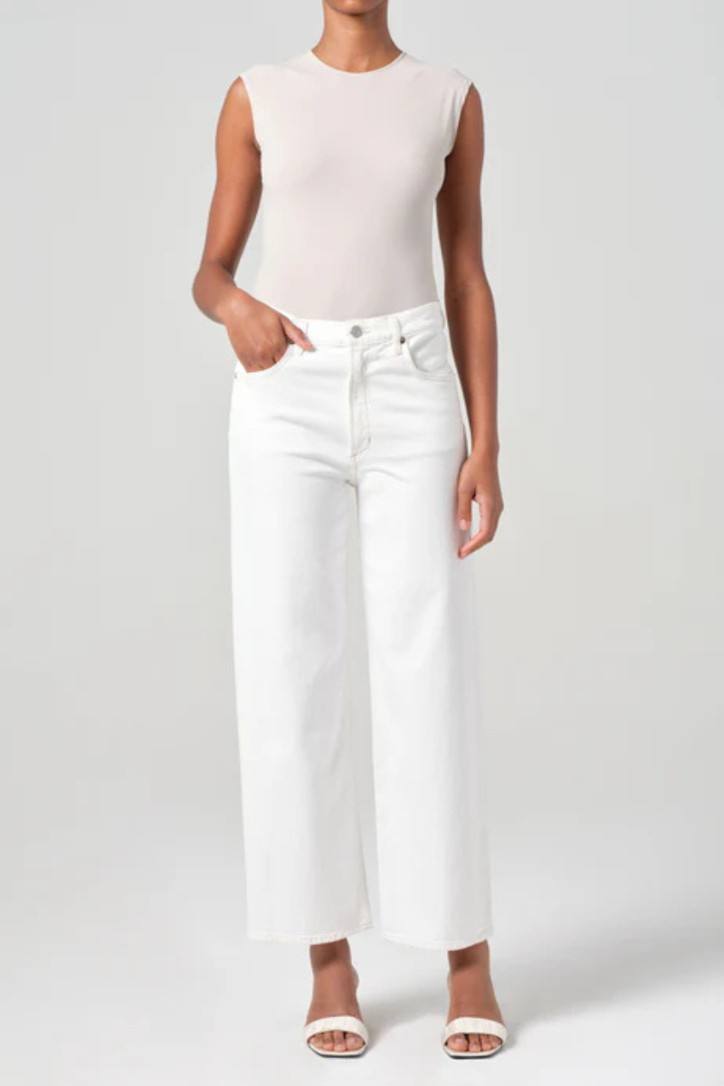 Agolde Ren Jean in White front