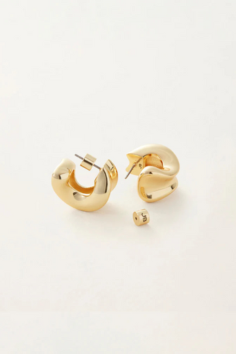 Jenny Bird Chunky Doune Hoops by itself