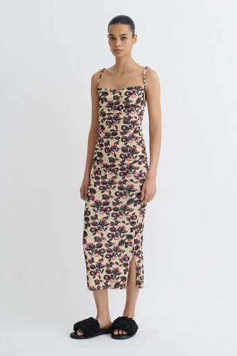 Nanushka Alexa Floral Midi Dress front