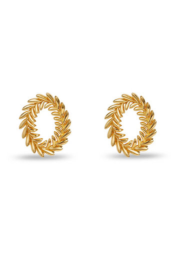 Lele Sadoughi Oval Wreath Earring by itself