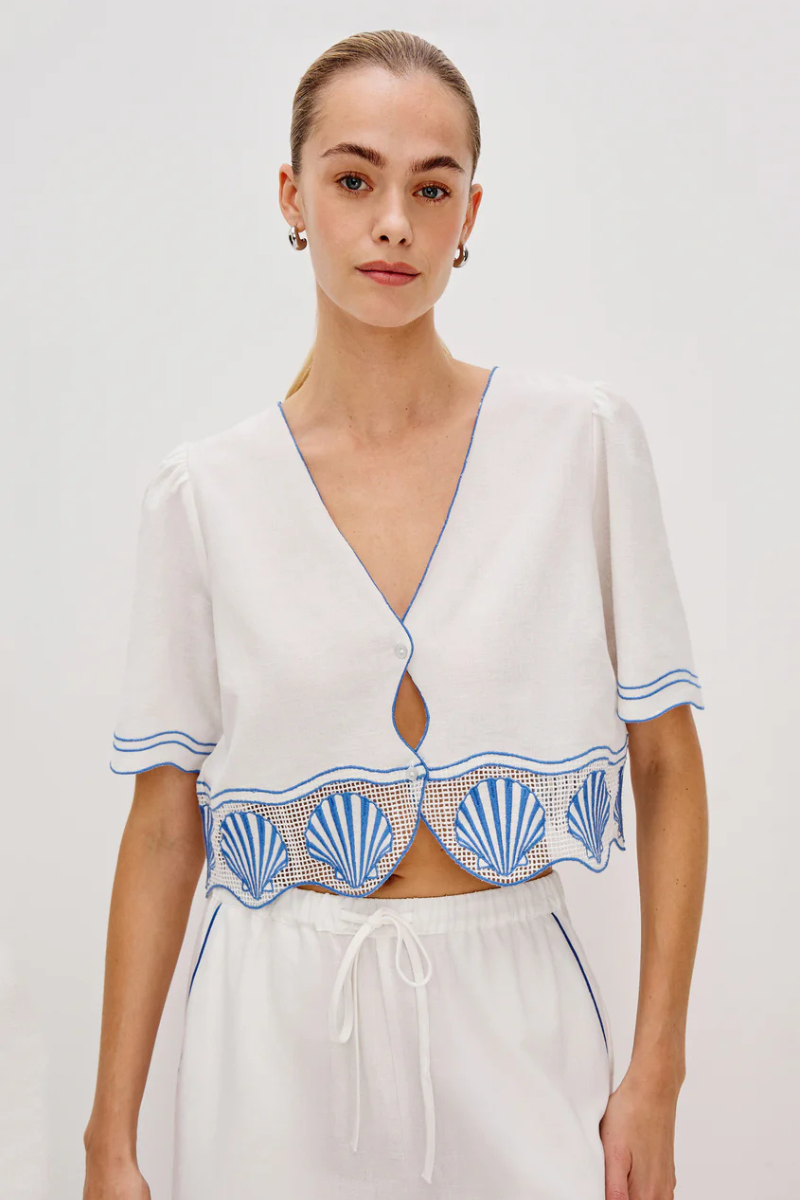 Rails Venice Shell Scallop Top front