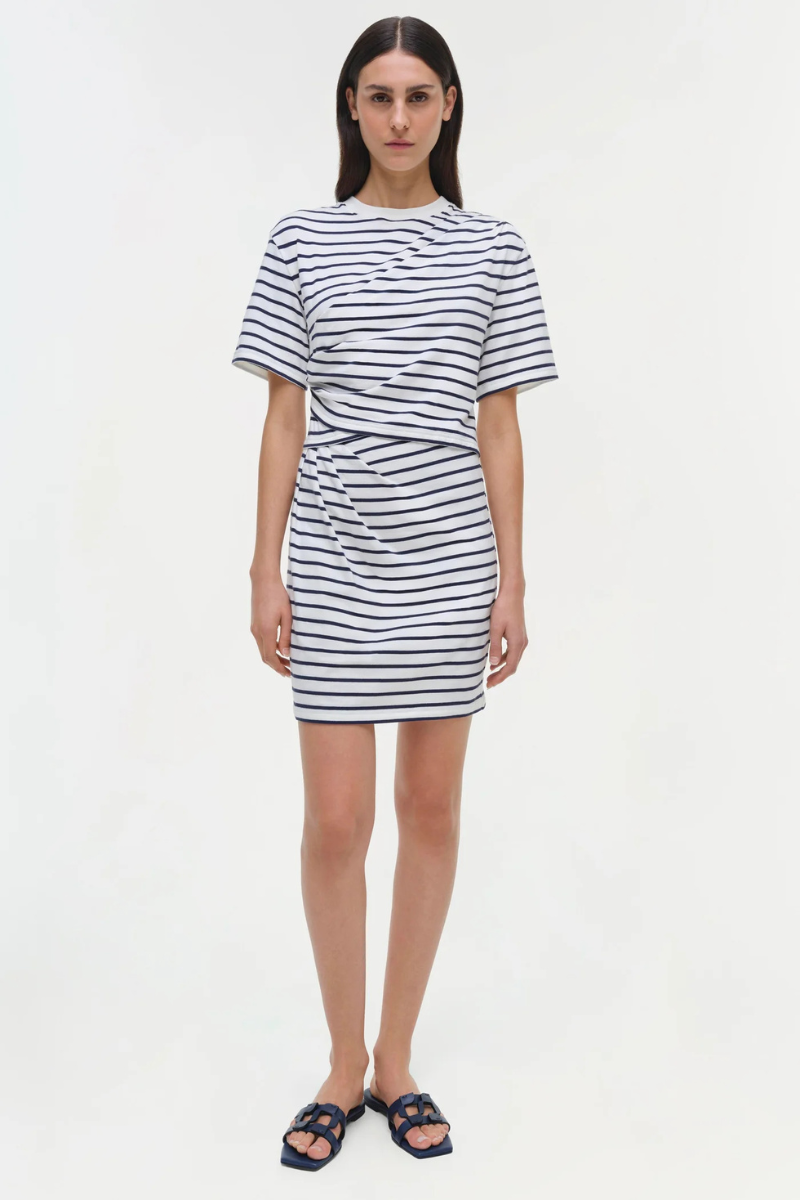 Simkhai Zeus Draped T-Shirt Dress front