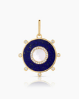 Thatch Soleil Lapis and Mother of Pearl Charm by itself