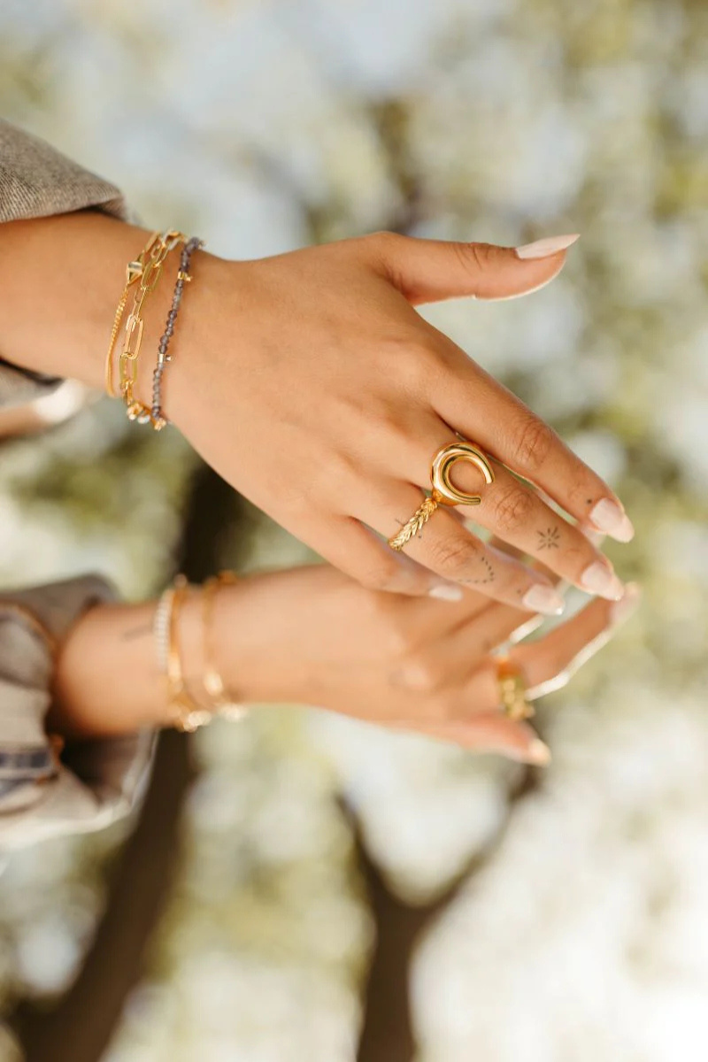 Sierra Winter Easy Rider Ring with other rings