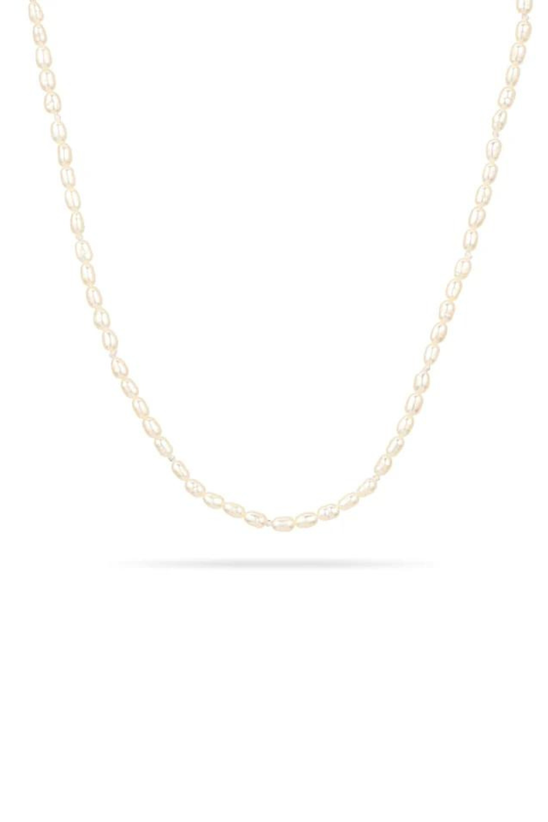 Adina Reyter Tiny Seed Pearl Necklace close up