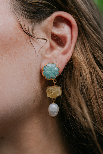 Dannijo Viviante Earring on ear