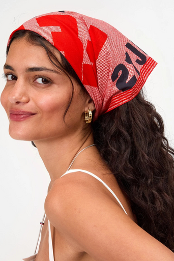 Clare V Bandana on head
