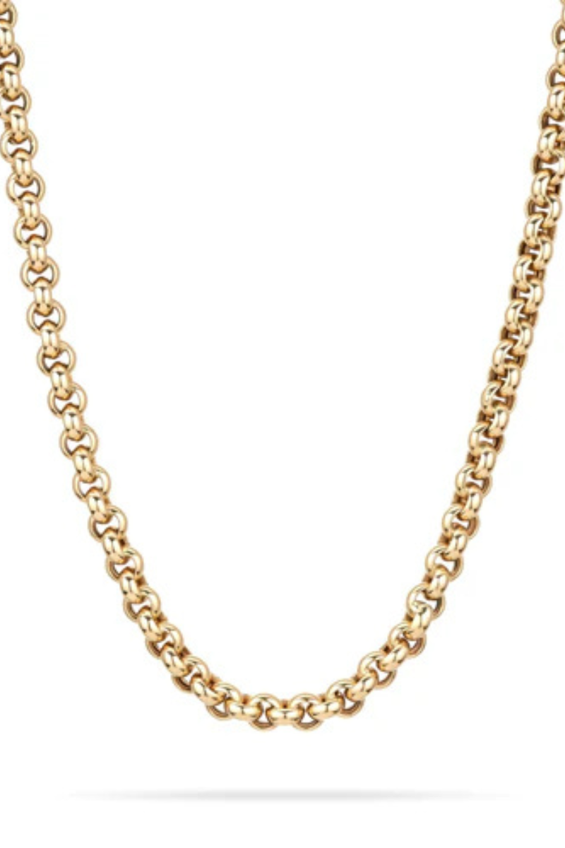 Adina Reyter 18" Chunky Rolo Chain close up