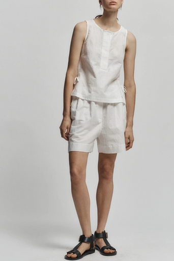 Saint Art Joel Linen Crinkle Top full body front