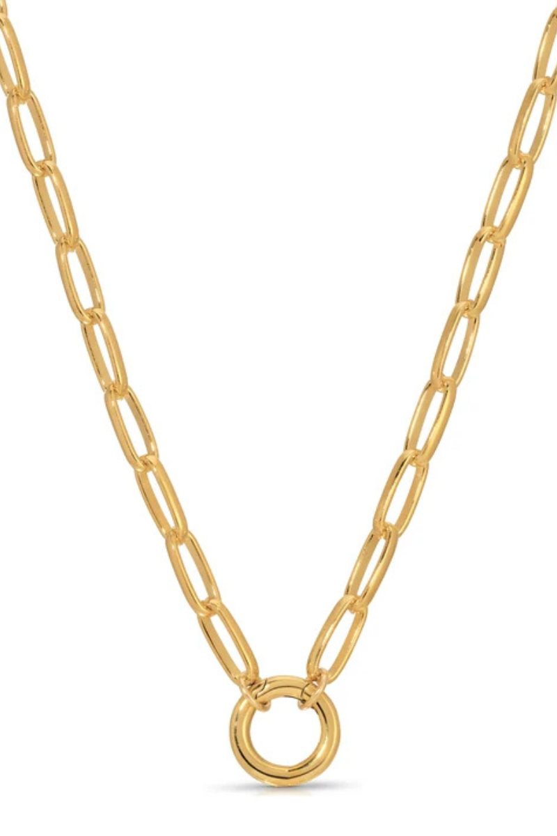 Charm Keep Paper Clip Chain by itself