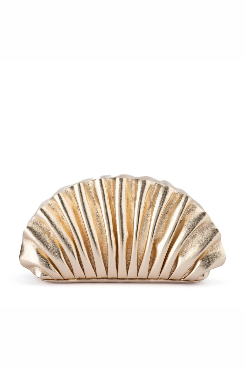 Hollie Pleated Clutch front