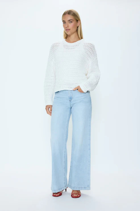 Katya Relaxed Crew Neck Sweater full body