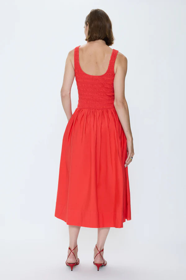 Alessia Mocked Drop Waist Dress full body back