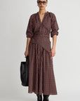 Hanne Tie Maxi Skirt full body front