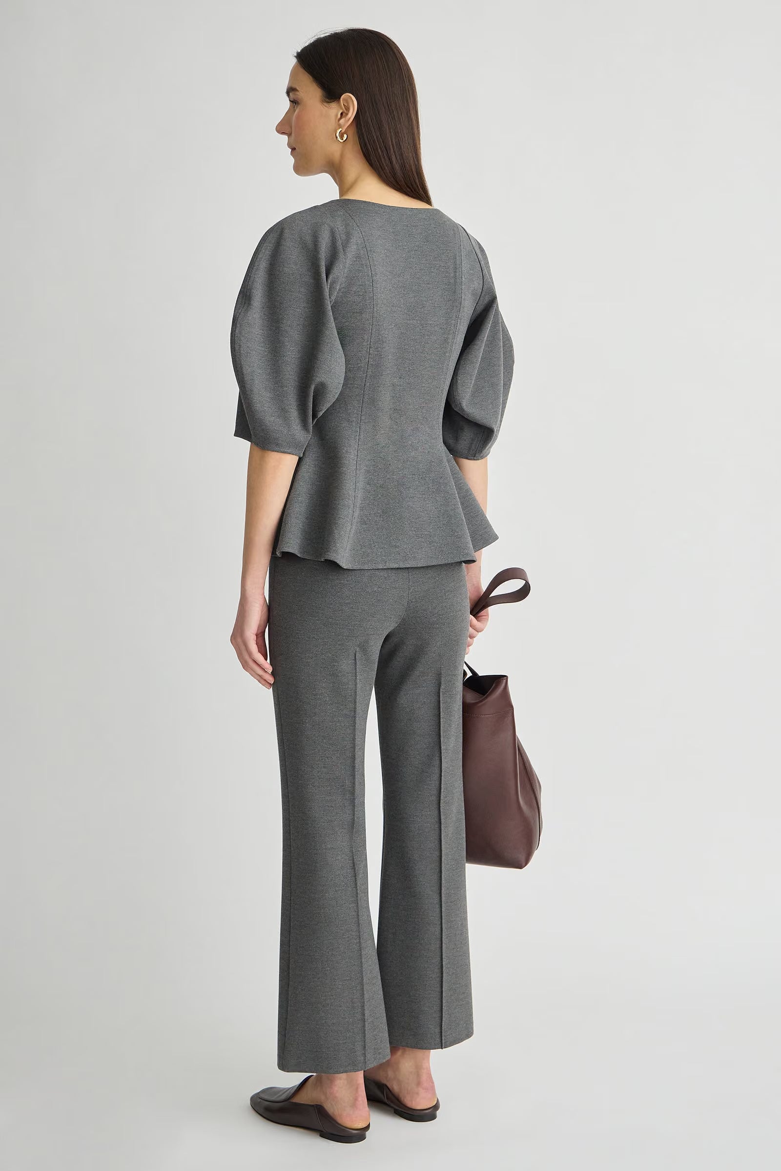 Ponte Rene Pull On Pant back view on model