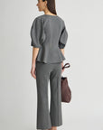 Ponte Rene Pull On Pant back view on model