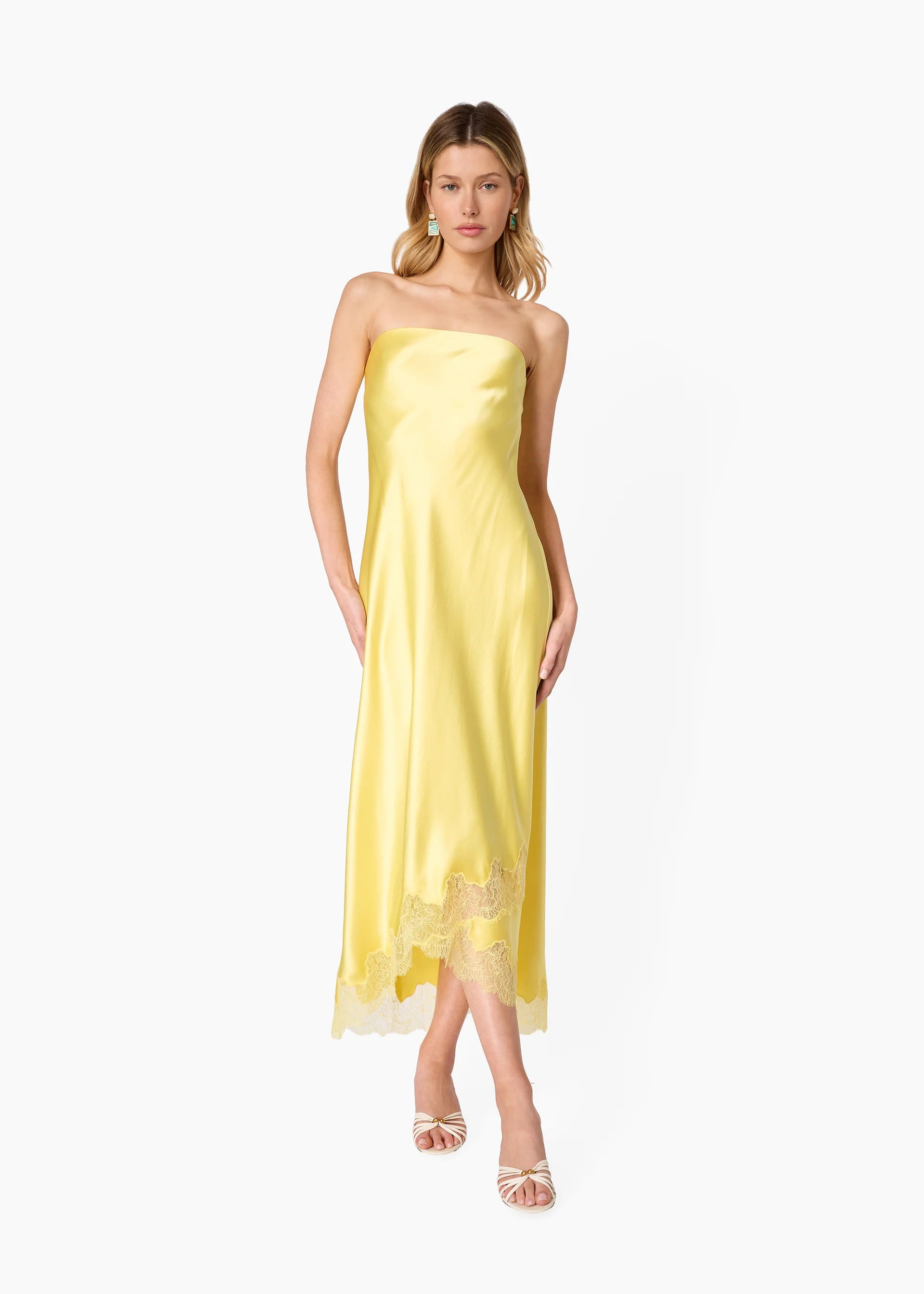 Alexandria Strapless Dress full body front