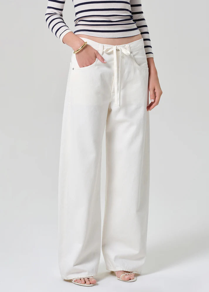 Brynn Drawstring Trousers close up front view
