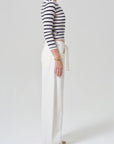 Brynn Drawstring Trousers full body side view