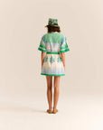 Amaia Dress in Gardenia full body back view on model