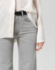 Kimberly 70's Flare Jean in Quartz Grey
