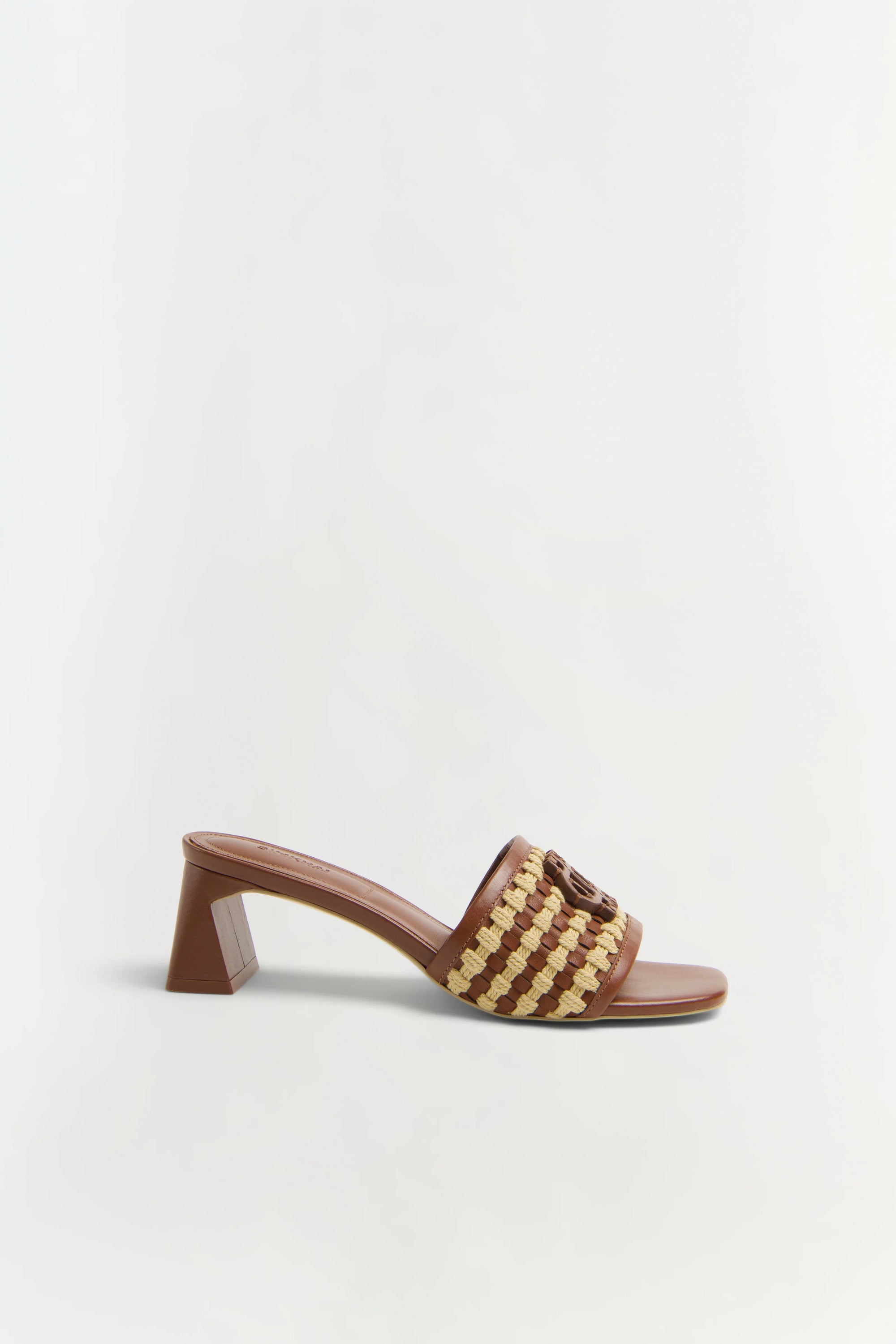 Sydney Rope Woven Block Heel side view