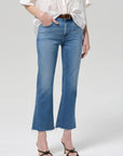 Goldie Ankle Kick Flare in Calla