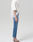 Goldie Ankle Kick Flare in Calla