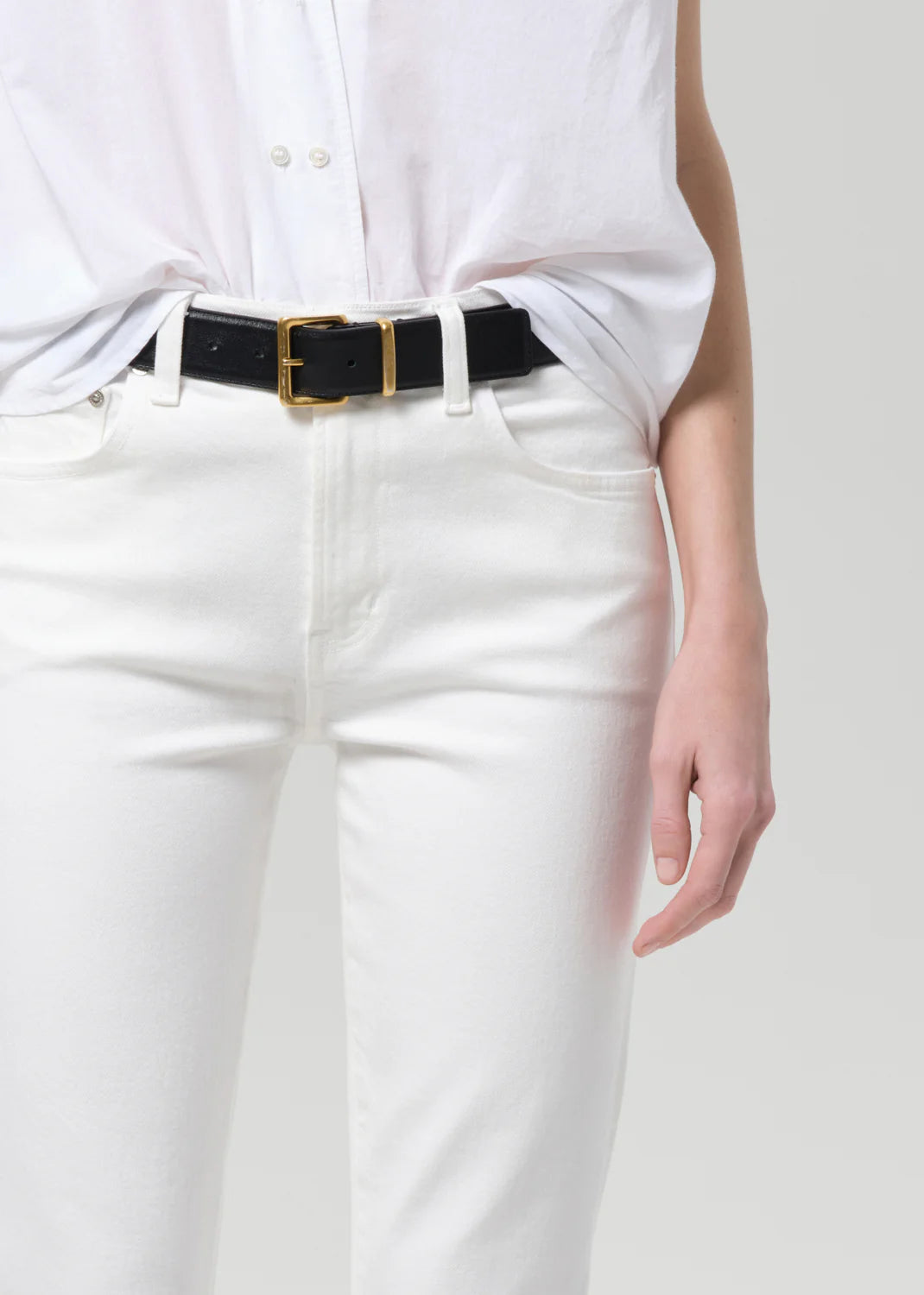 Goldie Ankle Kick Flare super close up front