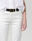 Goldie Ankle Kick Flare super close up front