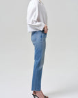 Savannah Cigarette Jean in Alma side view on model