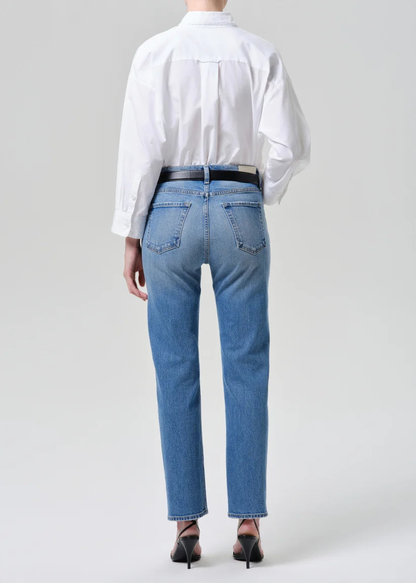 Savannah Cigarette Jean in Alma back view on model