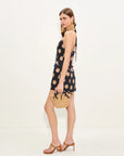 Kirra Linen Mini Dress full body side