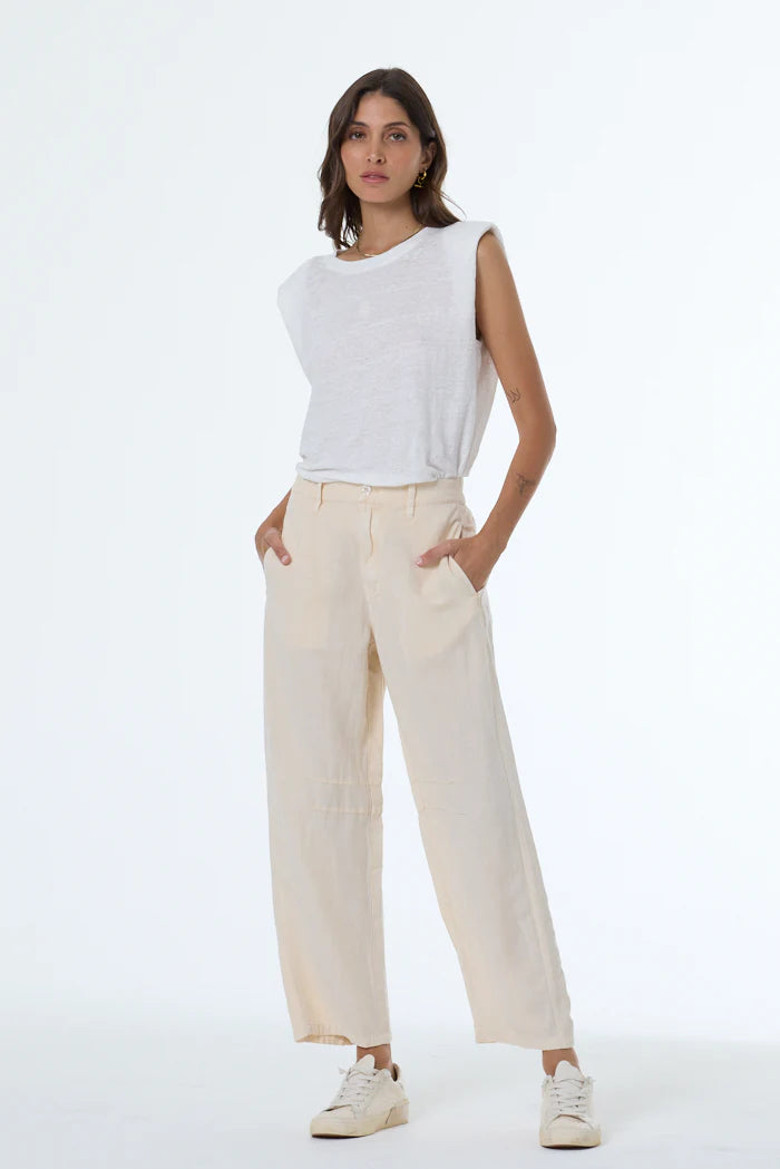 Barrlet Barrel Linen Pant front view