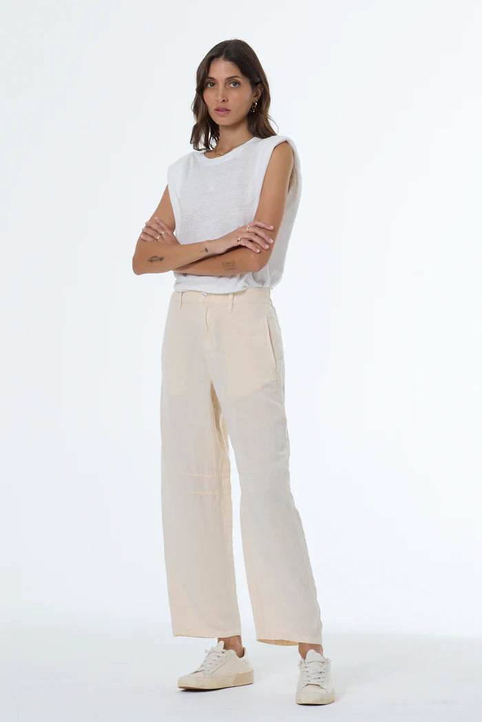 Barrlet Barrel Linen Pant front/side