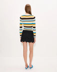 Mika Knit Top back view on model