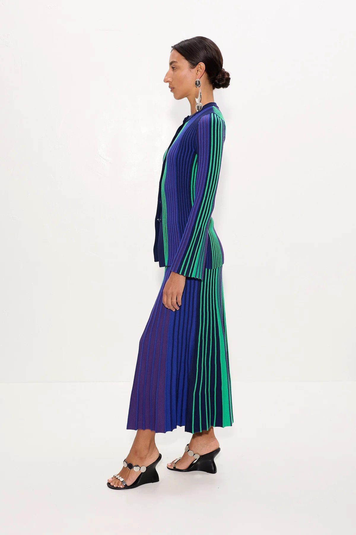 Celia Skirt side view on model