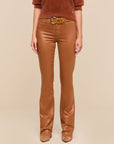 Selma Coated Bootcut Jean Java Coated front