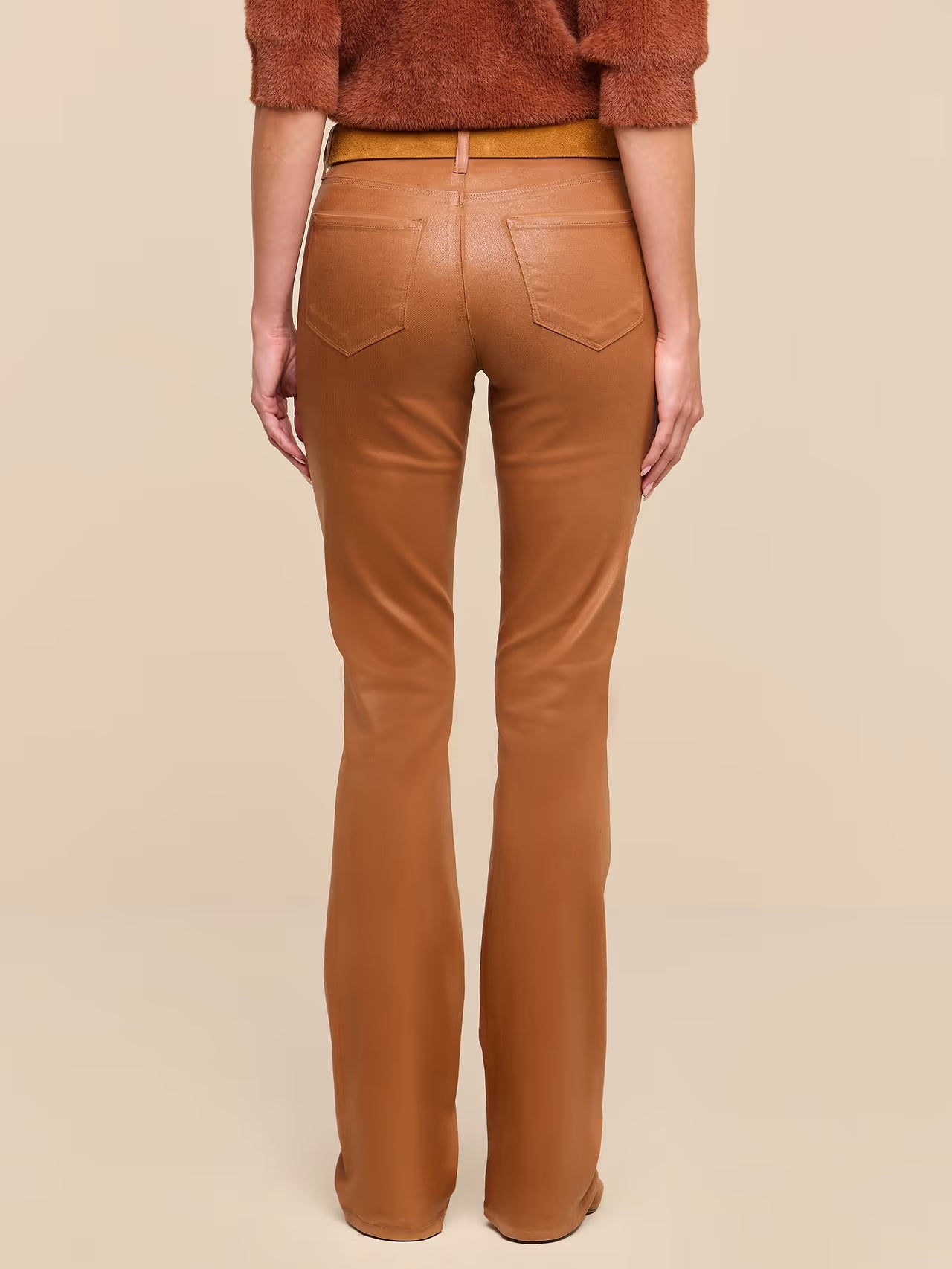 Selma Coated Bootcut Jean Java Coated back