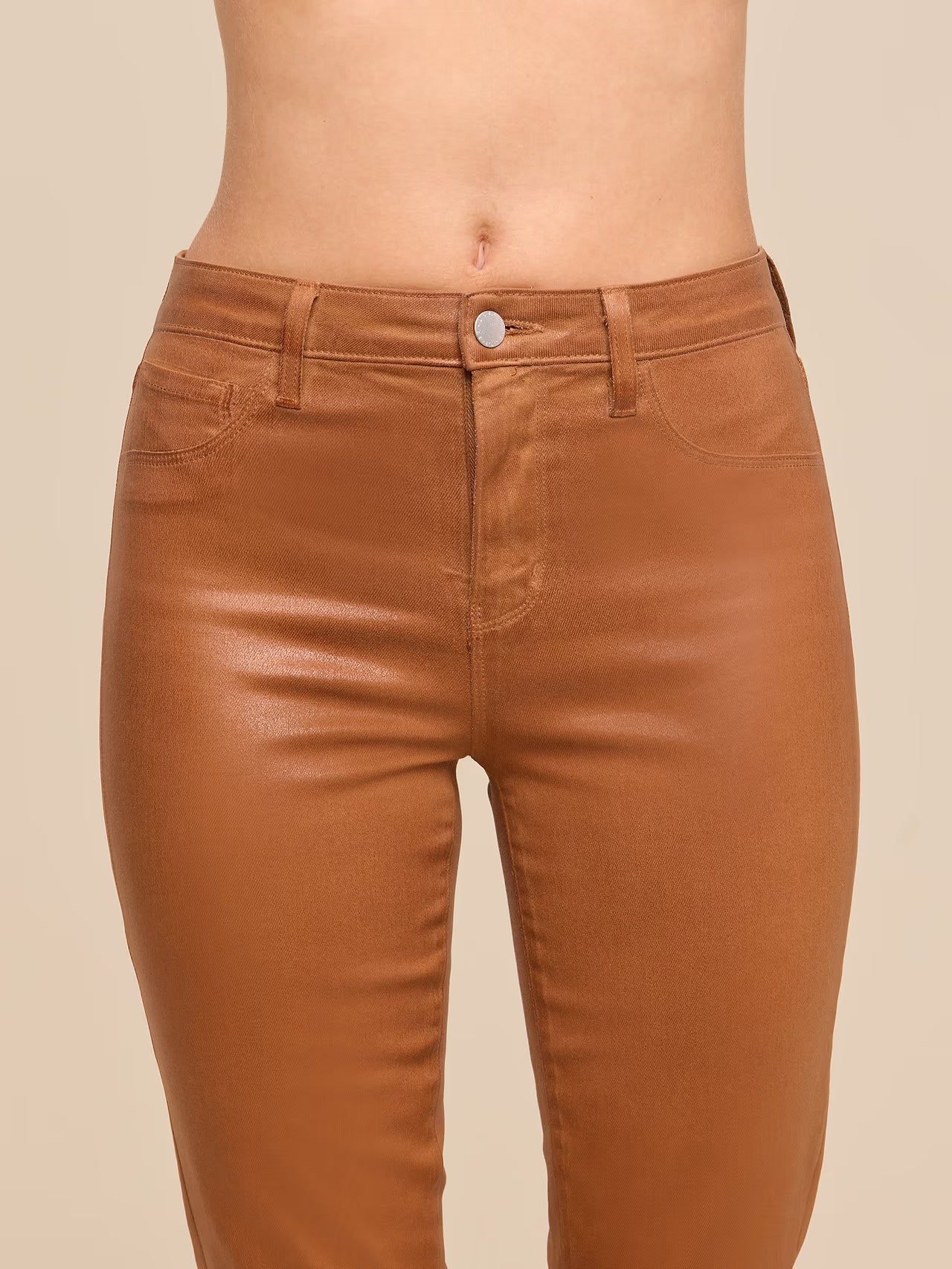 Selma Coated Bootcut Jean Java Coated