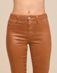 Selma Coated Bootcut Jean Java Coated
